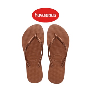 Havaianas รองเท้าแตะผู้หญิง Slim Flip Flops - Rust/Metallic Copper รุ่น 40000309385BRXX (รองเท้าแตะ รองเท้าผู้หญิง รองเท้าแตะหญิง)