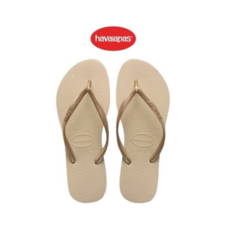 Havaianas รองเท้าแตะผู้หญิง SLIM PREP SAND GREY/LIGHT GOLD รุ่น 40000302719CMGD (รองเท้าแตะหญิง)