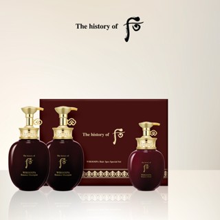 [SET 3 ชิ้น] The history of Whoo Whoospa Hair Special Set x3 ชิ้น Essence Shampoo 350มล. x2 +  Essence Rinse 220มล. X1