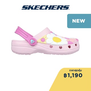 Skechers สเก็ตเชอร์ส รองเท้าเด็กผู้หญิง Girls Bloomin Time Shoes - 308029L-PKMT Eva, Foamies, Hanger Optional, Machine Washable