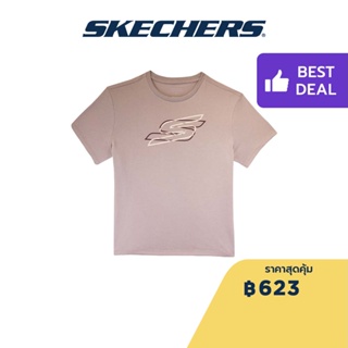 Skechers สเก็ตเชอร์ส เสื้อยืดแขนสั้นผู้หญิง Women Performance Short Sleeve Tee - SP22Q4W368-MAVE