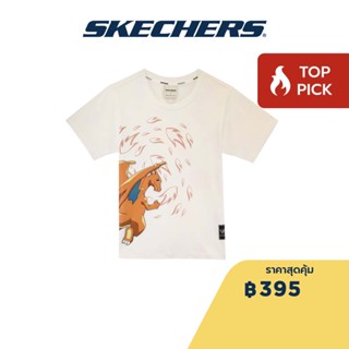 Skechers สเก็ตเชอร์ส เสื้อยืดแขนสั้นเด็กผู้ชาย Boys Pokémon Short Sleeve Tee - SL23Q1B012-0019