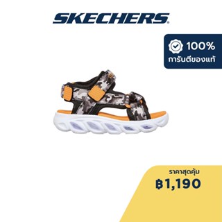 Skechers สเก็ตเชอร์ส รองเท้าแตะเด็กผู้ชาย Boy Hypno-Splash Shoes - 400077N-BGOR Hanger Optional, Lights, Lightweight