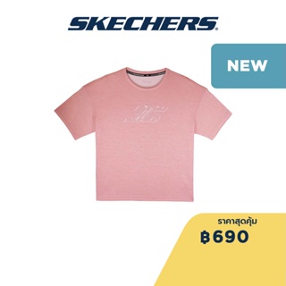 Skechers สเก็ตเชอร์ส เสื้อยืดออกกำลังกายผู้หญิง Women Training Tee Apparel - SP123W041-016P