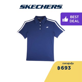 Skechers สเก็ตเชอร์ส เสื้อโปโลผู้ชาย Men Polo Apparel - SP22Q4W377-PRBL