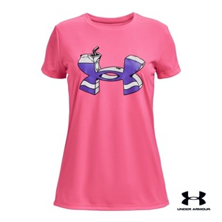 Under Armour UA Girls Tech™ Logo Short Sleeve เสื้อออกกำลังกายแขนสั้น เทรนนิ่ง สำหรับเด็กผู้หญิง