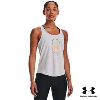 Under Armour UA Womens Circle Logo Overlay Tank อันเดอร์ อาร์เมอร์ เสื้อกล้ามเทรนนิ่ง สำหรับผู้หญิง