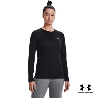 Under Armour UA Womens Tech™ Crew Long Sleeve อันเดอร์ อาร์เมอร์เสื้อออกกำลังกายสำหรับเทรนนิ่ง สำหรับผู้หญิง