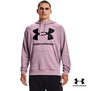 Under Armour Mens Rival Fleece Big Logo Hoodie อันเดอร์ อาเมอร์ เสื้อเทรนนิ่ง สำหรับผู้ชาย รุ่น Rival Fleece