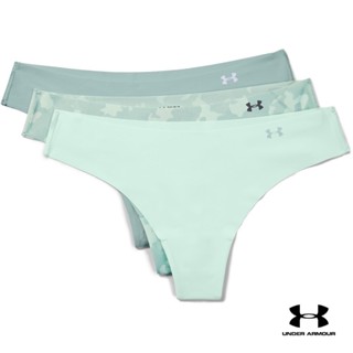 Under Armour UA Womens Pure Stretch Thong 3-Pack Printed อันเดอร์ อาเมอร์ เสื้อกางเกงชั้นในเทรนนิ่ง สำหรับผู้หญิง3-Pack