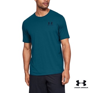 Under Armour UA Mens Sportstyle Left Chest Short Sleeve Shirt อันเดอร์ อาร์เมอร์ เสื้อยืดออกกำลังกายคอกลมผู้ชายแขนสั้น