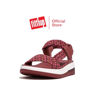 FITFLOP SURFF ART-WEBBING รองเท้าแตะแบบรัดส้นผู้หญิง รุ่น GJ3-A71 สี RED