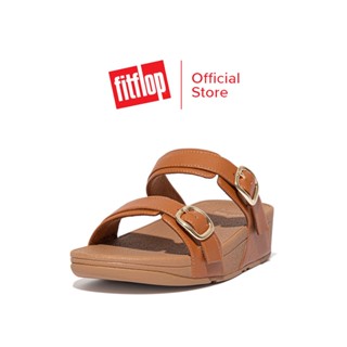 FITFLOP LULU ADJUSTABLE LEATHER รองเท้าแตะผู้หญิง รุ่น ES7-592 สี BROWN