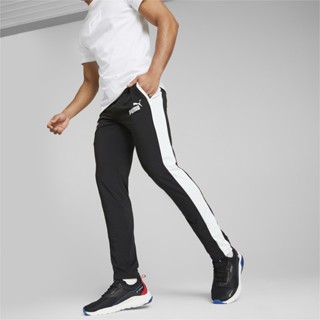 PUMA AUTO - กางเกงกีฬาผู้ชาย BMW M Motorsport MT7 Slim Track Pants สีดำ - APP - 53812301