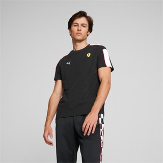 PUMA AUTO - เสื้อยืดผู้ชาย Scuderia Ferrari Race MT7 สีดำ - APP - 53582801