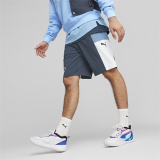 PUMA BASKETBALL - กางเกงขาสั้นบาสเกตบอลผู้ชาย Give N Go สีฟ้า - APP - 84894411