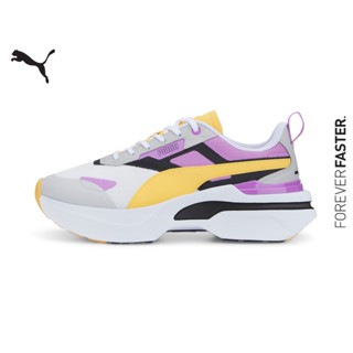 PUMA EVOLUTION - รองเท้ากีฬาผู้หญิง Kosmo Rider Pop Trainers สีขาว - FTW - 38489304