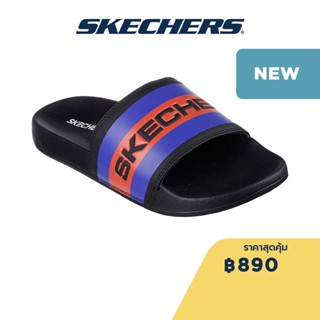 Skechers สเก็ตเชอร์ส รองเท้าแตะผู้ชาย Men Side Lines 2.0 Slides - 8790212-BKMT