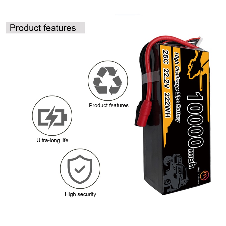 ✬Lipo Battery 10000mAh 25C 6S 22.2V 12S 44.4V 14.8V For RC airplane UAV Battery Agriculture Drone Ba