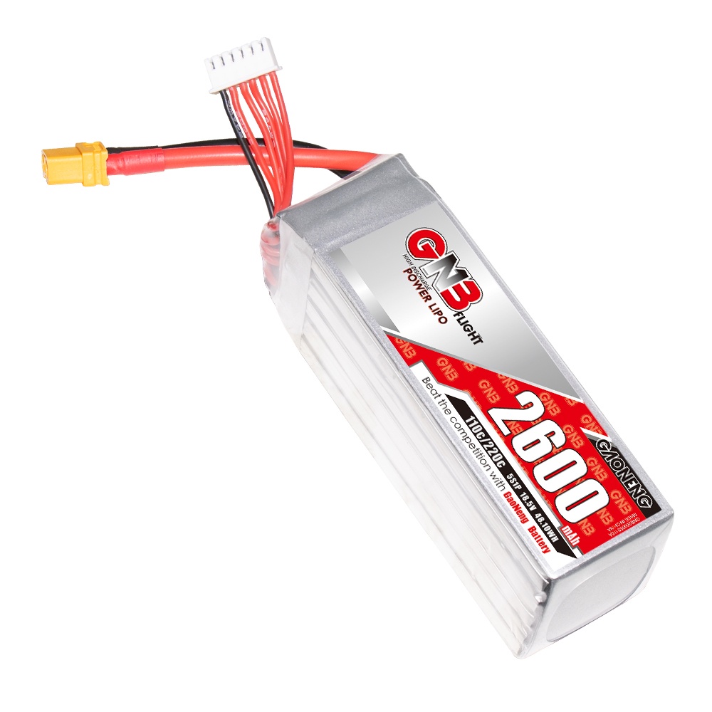 ❂GAONENG GNB 2600MAH 5S 18.5V 110C XT60 LiPo battery Lithium Polymer RC Air FPV Drone UAV RC Hobby R
