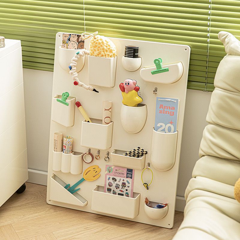 ✚ยุคกลาง ins สไตล์ชั้นเก็บ desktop storage ปากกาแทรก Nordic ประตูผนังสร้างสรรค์อุปกรณ์ตกแต่ง