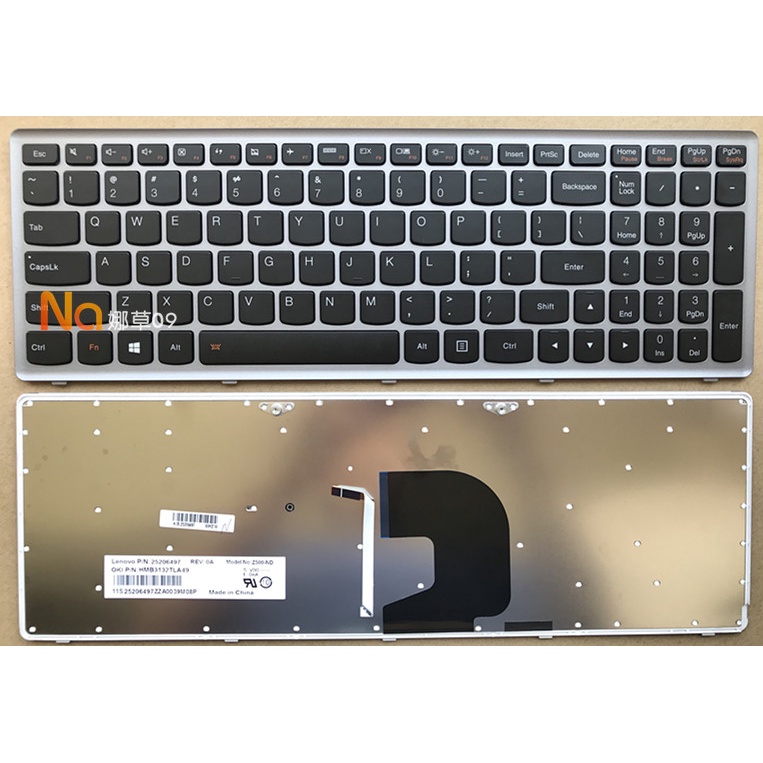 LENOVO LENOVO Z500 Z500A Z500G คีย์บอร์ดโน้ตบุ๊กแบ็คไลท์