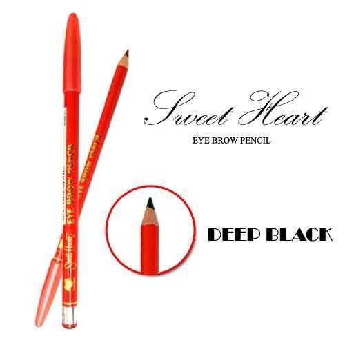 ดินสอเขียนคิ้ว สวีทฮาร์ท Sweet Heart Eye BrowPencil เนื้อนุ่ม ติดทน | สวีทฮาร์ท ฝาแดง 1.5 g X 12ชิ้น