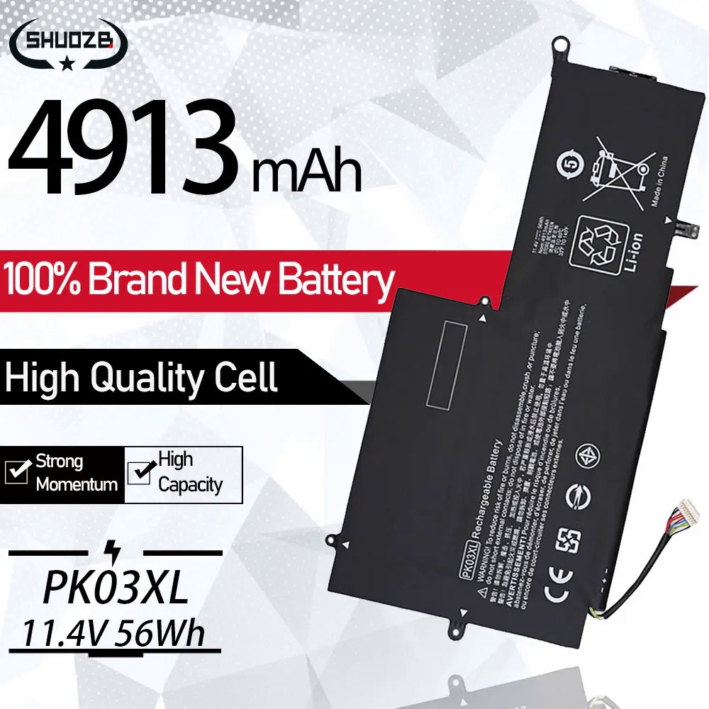 PK03XL Laptop Battery For HP Spectre Pro X360 13 G1 Series 13-4000nc 13-4001dx M2Q55PA M4Z17PA HSTNN