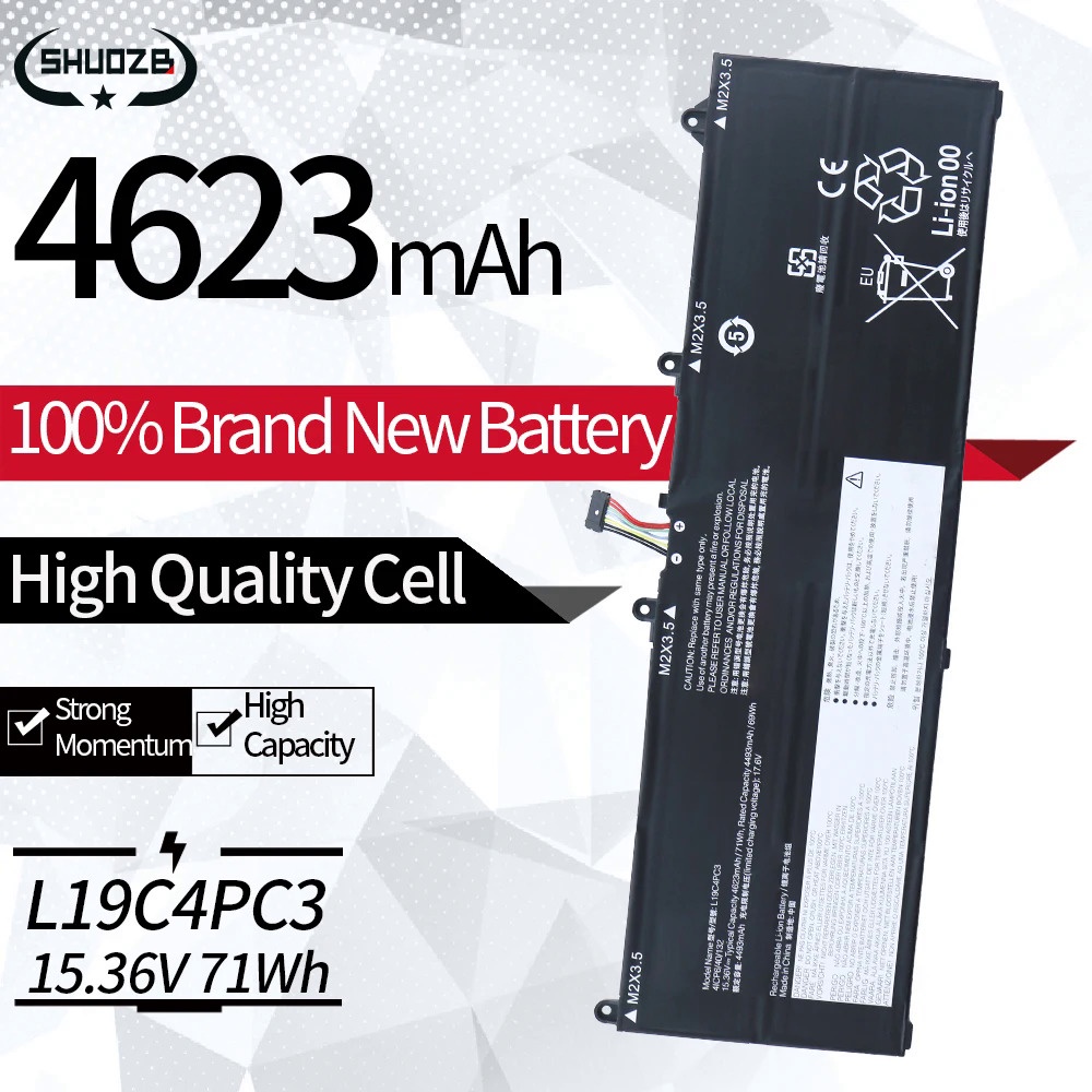 New L19C4PC3 L19M4PC3 Laptop Battery For Lenovo Legion S7 7-15IMH5 15ARH5 Y750S-15 R9000X Y9000X SB1