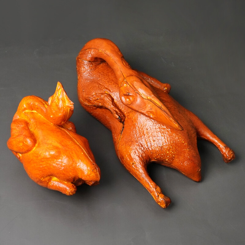 Simulation duck roast model display stand in Chicken Grill showcase fake roast chicken props food ho