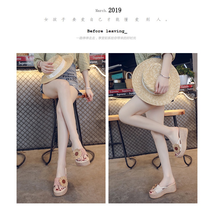 ใหม่ พร้อมส่ง รองเท้าแตะส้นสูง ส้นหนา แฟชั่นฤดูร้อน สําหรับผู้หญิง 2022