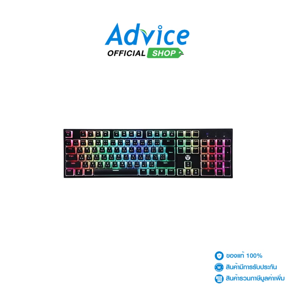 FANTECH KEYBOARD (คีย์บอร์ด) MK887 BLACK - BLUE-SWITCH HOTSWAP - A0155510