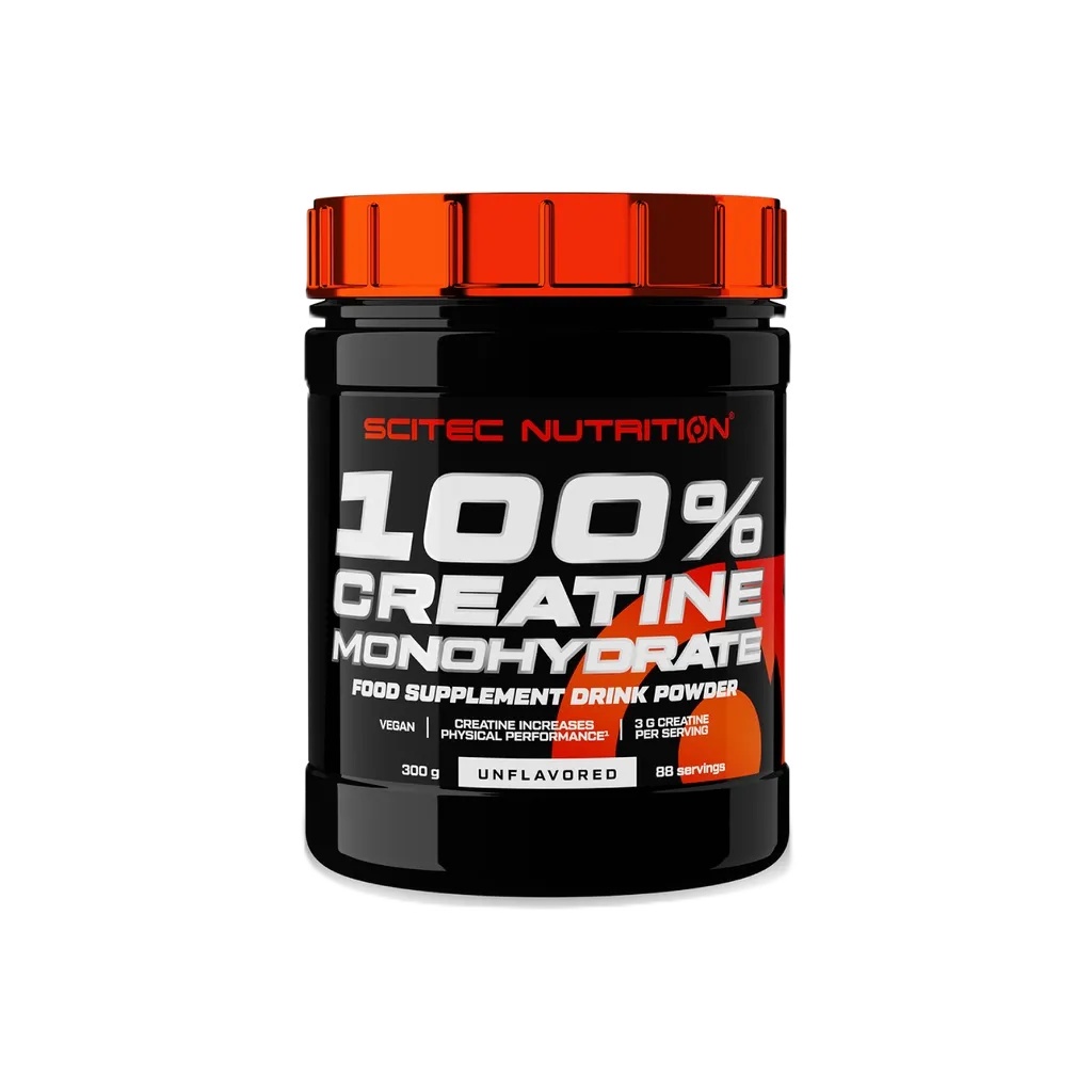 SCITEC NUTRITION Creatine Monohydrate 300g (ครีเอทีนผง ไม่มีรสชาติ เพิ่มแรงต้าน)