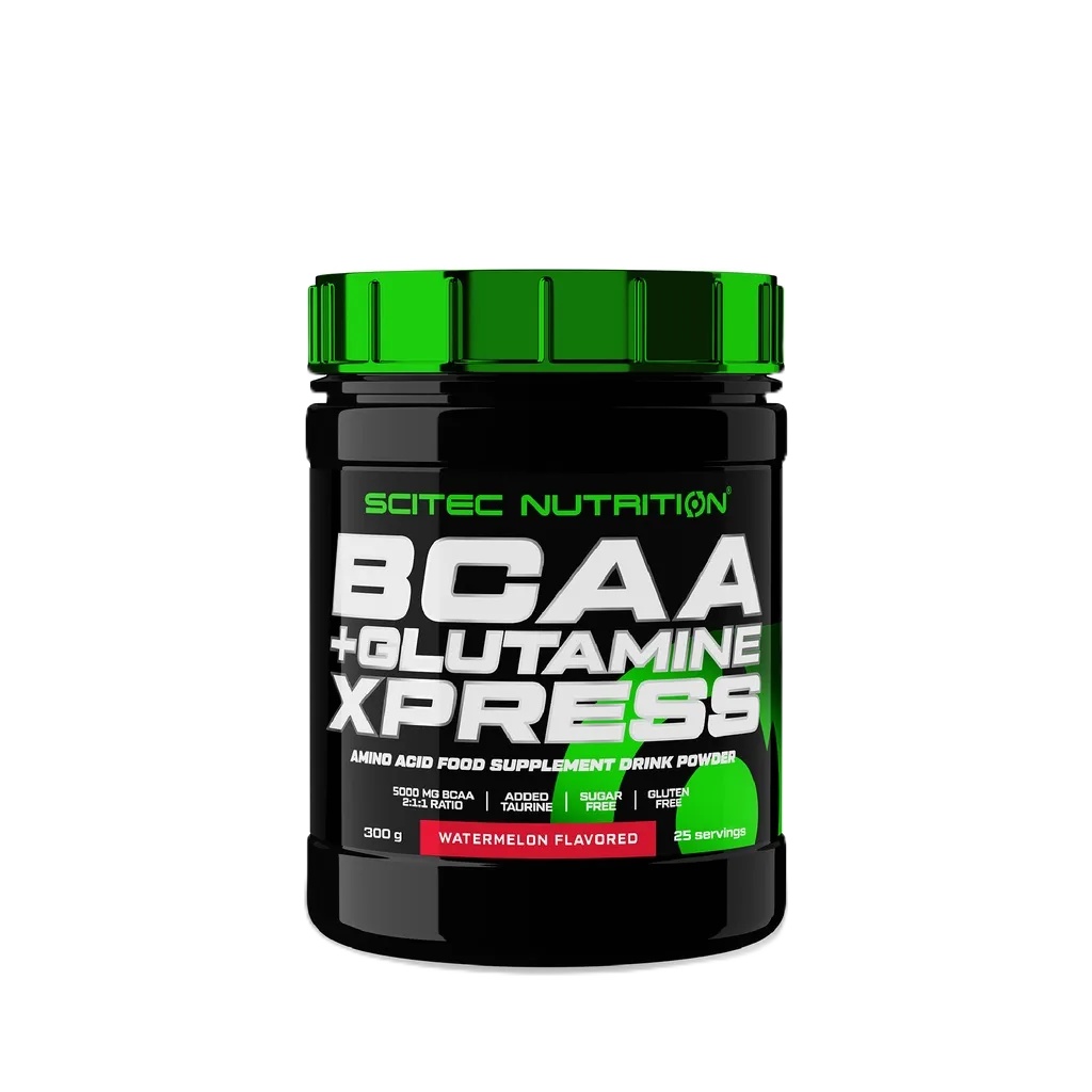 SCITEC NUTRITION BCAA+Glutamine Watermelon 300g (กรดอะมิโนบีซีเอเอ กลูตามีน)