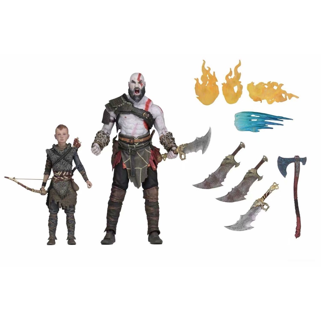NECA 2018 God of War4 God of War4Kratos Attos Father and Son Suit Manual Model