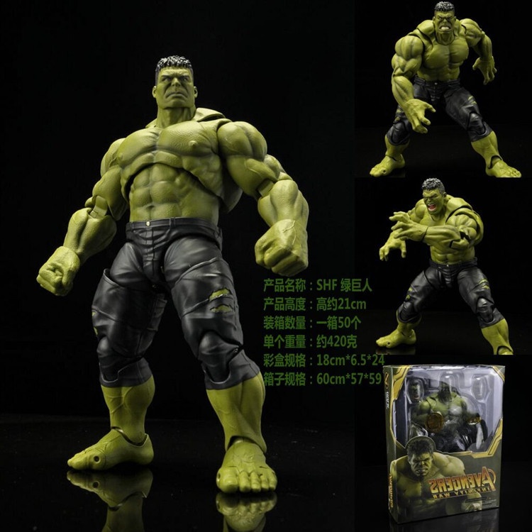 Avengers3 Second Generation SHF Hulk Iron man Movable joint Boxed Hand-Made Model