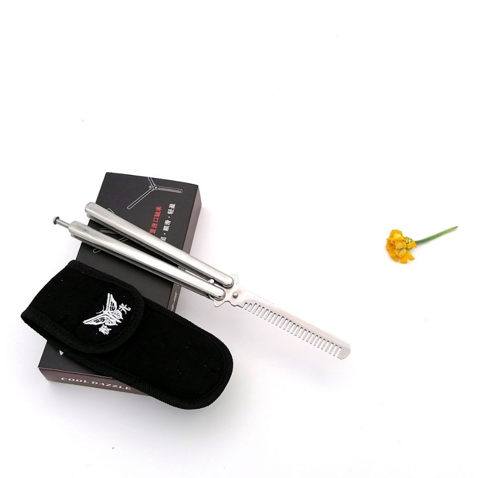 Theone BM40T เหล็กกล้าไร้สนิม มีดบาลิซอง มีดควง มีดซ้อม หวีควง สำหรับการฝึกควง มีดควง มีดบาลิซอง แบบซ้อม มีดควงของเล่น