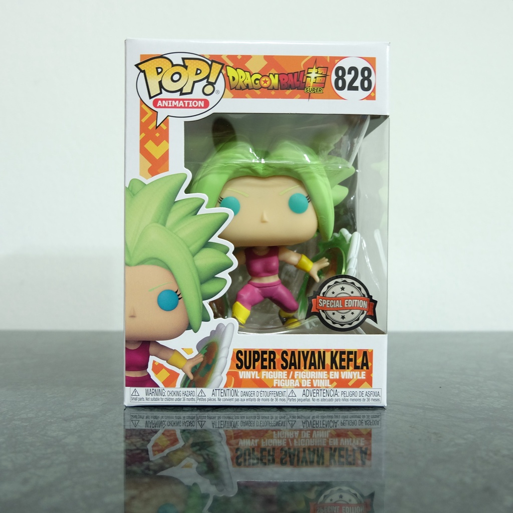 💥[พร้อมส่ง]💥 Funko Pop Dragon Ball Super Saiyan Kefla ของแท้ กล่องสวยและกล่อง9/10 มีรอยฉีกล่างกล่องเ