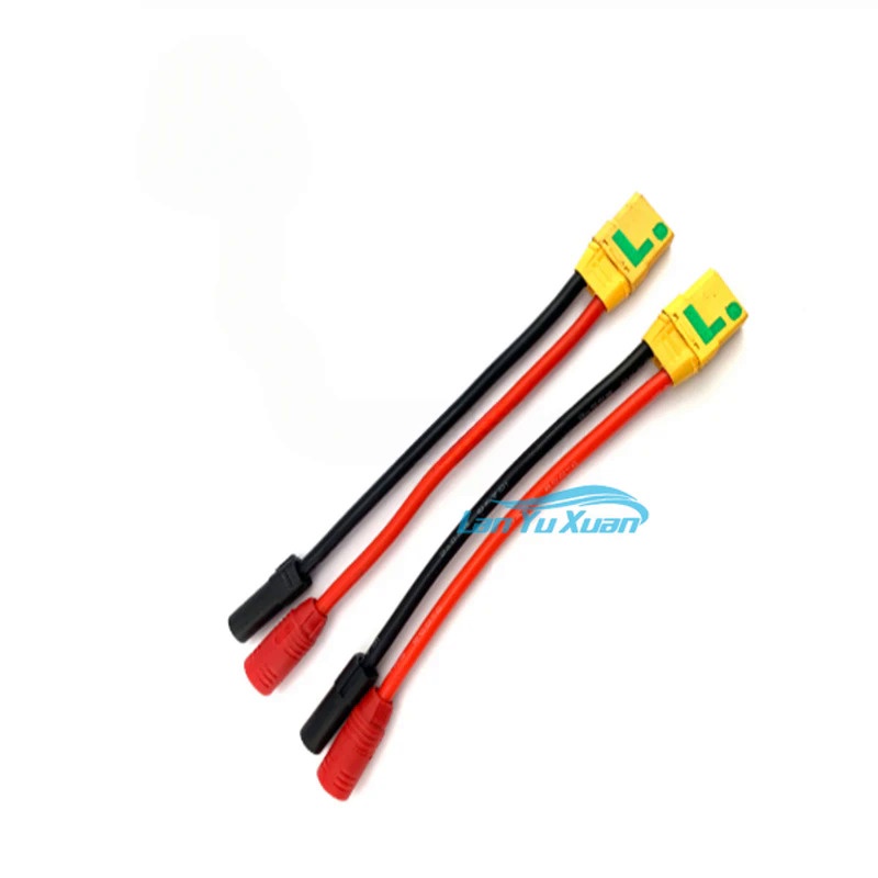 XT90สำหรับ AS150 Pria Konektor XT150 Plug Silikon 10AWG Kawat Charger Adapter Plug Menggunakan Sempr