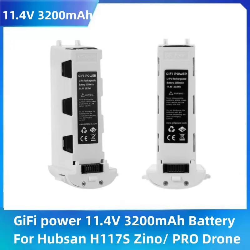 ใหม่11.4โวลต์3200มิลลิแอมป์ชั่วโมงแบตเตอรี่สำหรับ Hubsan H117S Zino, Hubsan ZINO PRO จมูก GiFi พลังง