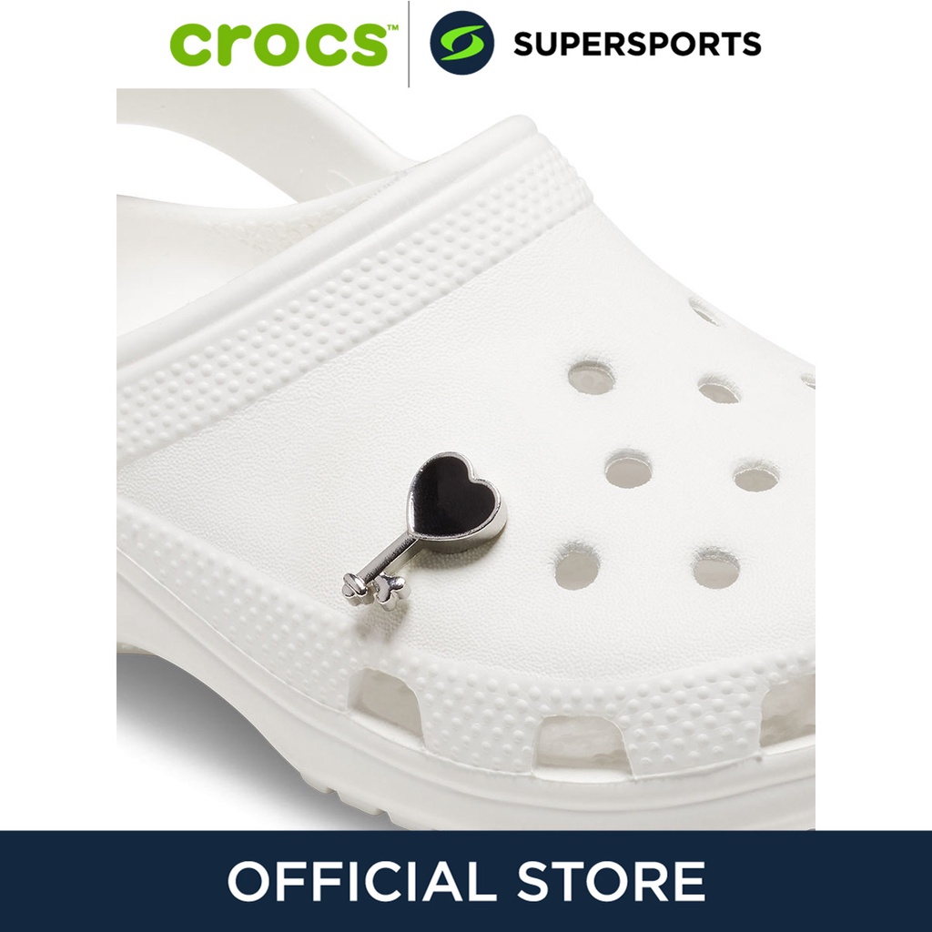 CROCS Jibbitz Silver Black Key ตัวติดรองเท้า