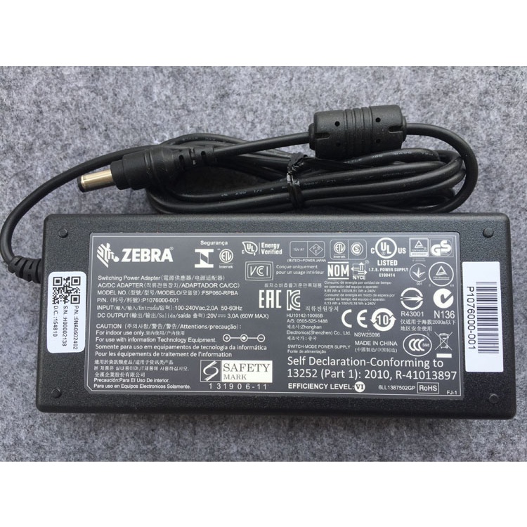 Ready Stock Original Zebra Printer Power Adapter GK888T LP2844-Z GK888TT GK888CN