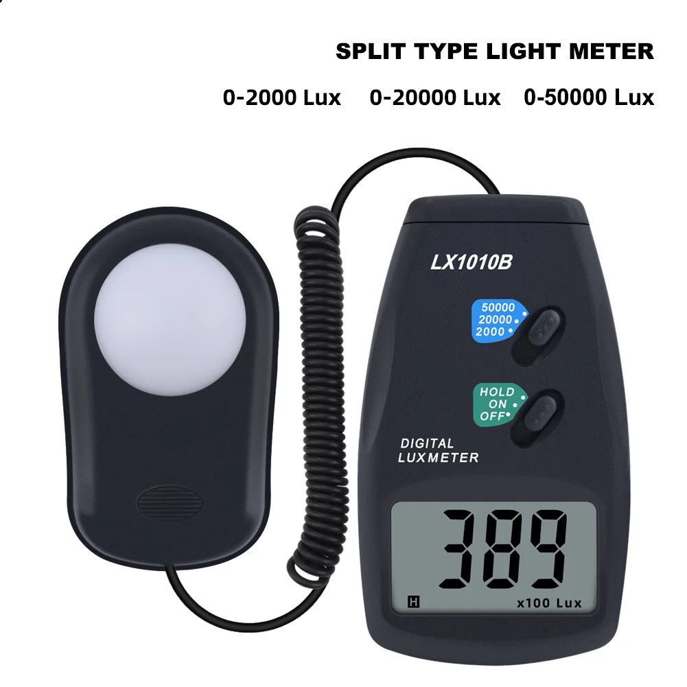 ② 3ชื่อย่อ LX-1010B Digital Meter/digital Illuminance Meter 0 - 50000 Lux Photometer Exposure Remote
