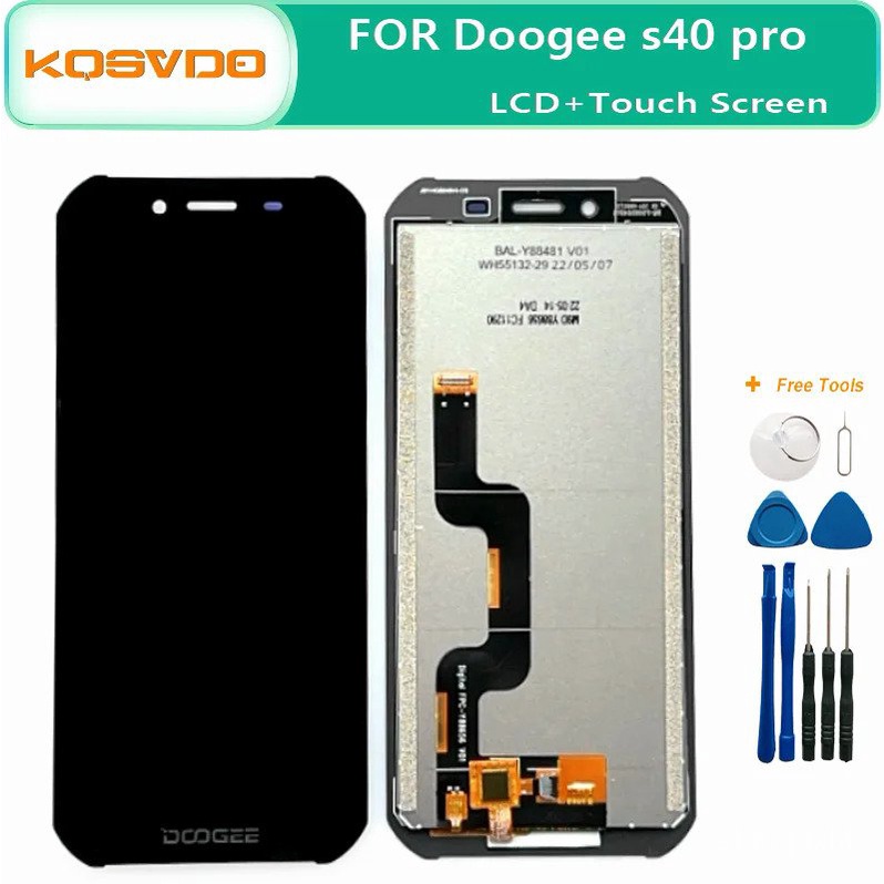 Original สำหรับ DOOGEE S40 Pro S40จอแสดงผล LCD Touch Screen Assembly เปลี่ยนรับประกันทำงานสำหรับ Doo