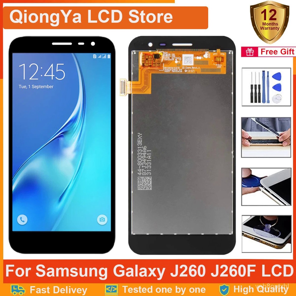 Original 5.0 "; จอแสดงผล J260สำหรับ Samsung Galaxy J2 Core J260 Lcd SM-J260M J260F J260Y LCD Touch S