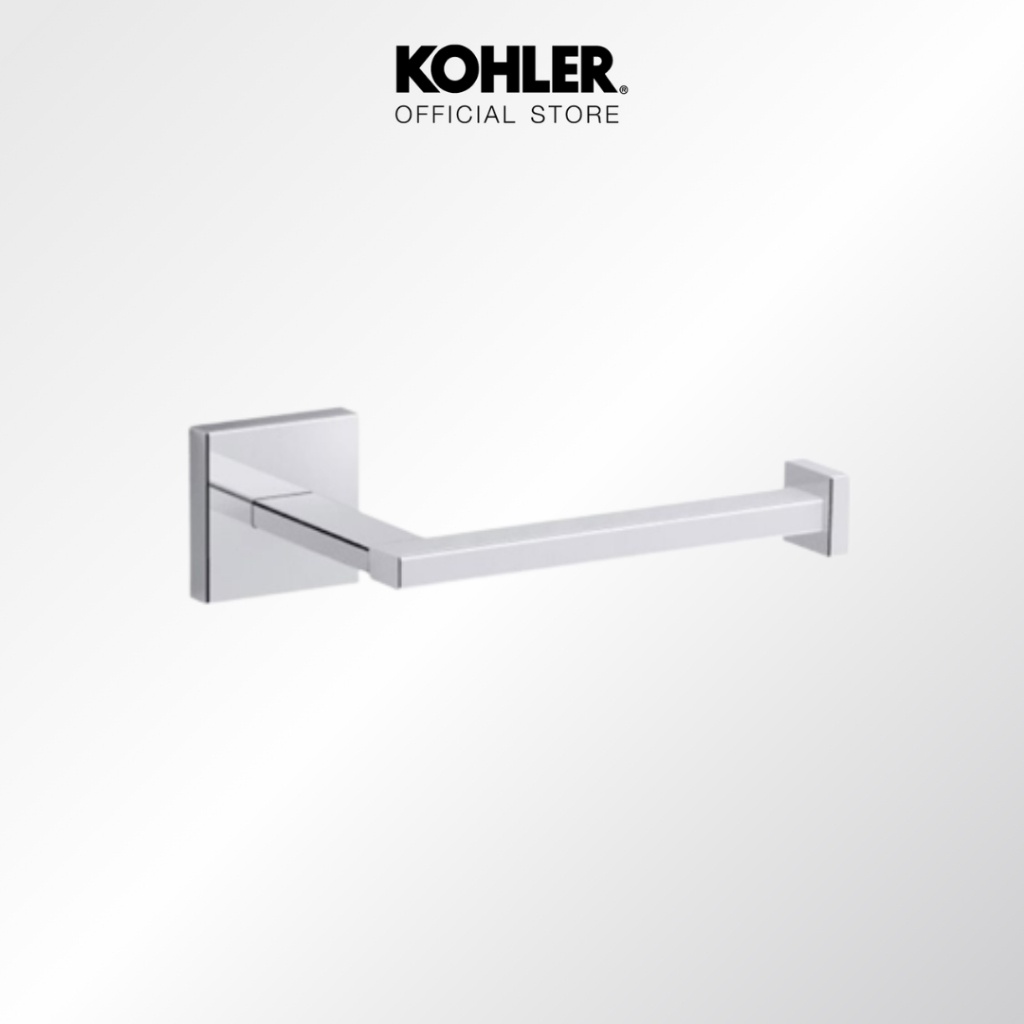 KOHLER Square toilet tissue holder ที่ใส่กระดาษทิชชู่ รุ่นสแควร์ สีโครเมียม K-23292X-CP