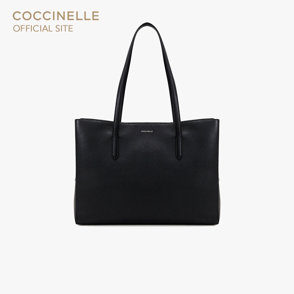 COCCINELLE กระเป๋าถือผู้หญิง รุ่น SWAP SHOPPING BAG 110101 สี NOIR