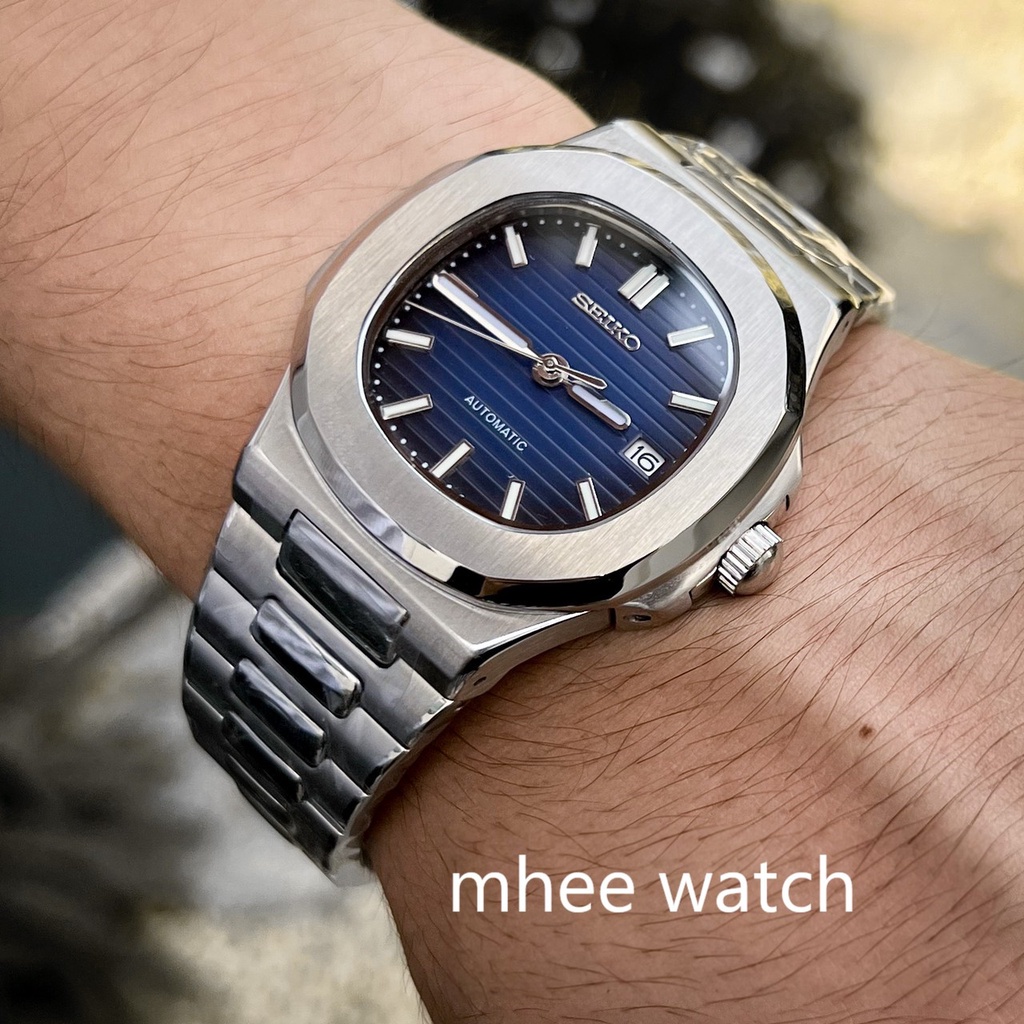 Seiko Mod Nautilus Model Automatic Sapphire 41MM Luxury Watch