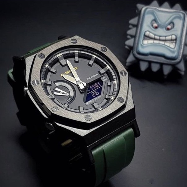 G-Shock Ap Metal สายRubber  Butterfly สายเขียวHulk