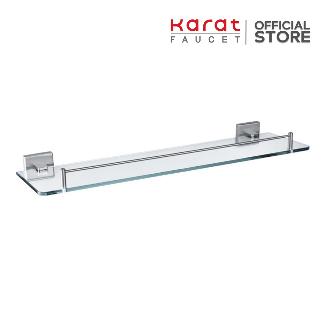 Karat Faucet ชั้นวางของแบบกระจก ยาว 60 ซม. (สแตนเลส 304) รุ่น KB-42-732-ST